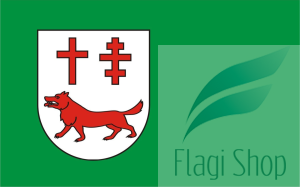 Flaga gminy Lelkowo - na zamówienie 150x90 Lelkowa   