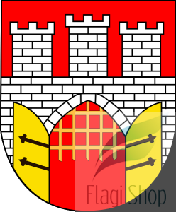 Flaga gminy Kazanów - na zamówienie 150x90     