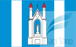 Flaga gminy Lidzbark Warmiński - na zamówienie 150x90 Lidzbarku Warmińskiego