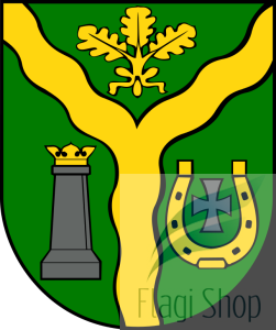 Flaga gminy Klembów - na zamówienie 150x90     