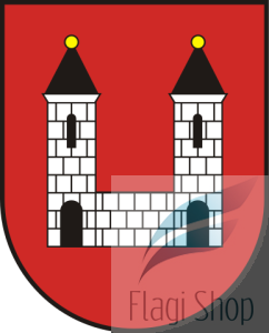 Flaga gminy Klwów - na zamówienie 110x70      