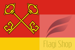 Flaga gminy Klucze - na zamówienie 150x90 Kluczy