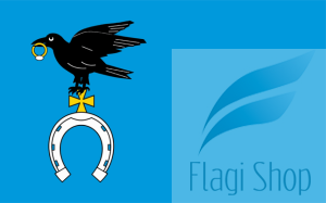 Flaga gminy Krasne - na zamówienie 110x70       