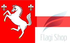 Flaga gminy Łąck - na zamówienie 110x70      