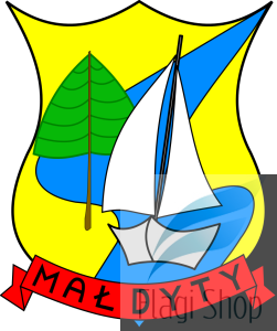 Flaga gminy Małdyty - na zamówienie 150x90 Małdyt   
