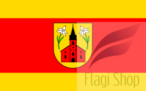 Flaga gminy Miastków Kościelny - na zamówienie 150x90       