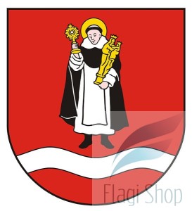 Flaga gminy Młodzieszyn - na zamówienie 110x70      