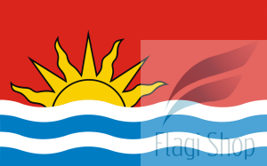 Flaga gminy Kołobrzeg - na zamówienie 150x90 Kołobrzegu   