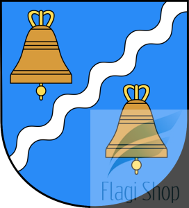 Flaga gminy Ostrowice - na zamówienie 150x90 Ostrowic   