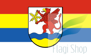 Flaga gminy Ustronie Morskie - na zamówienie 150x90 Ustronia Morskiego 