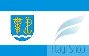 Flaga gminy Nur - na zamówienie 150x90        