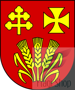 Flaga gminy Olszanka - na zamówienie 150x90       