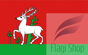 Flaga gminy Osieck - na zamówienie 150x90       