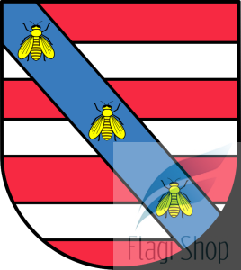 Flaga gminy Platerów - na zamówienie 150x90        