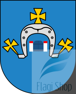 Flaga gminy Płoniawy-Bramura- na zamówienie 150x90       