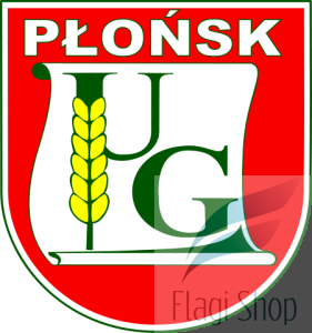 Flaga gminy Płońsk - na zamówienie 150x90      