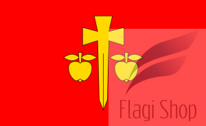 Flaga gminy Pniewy - na zamówienie 150x90       