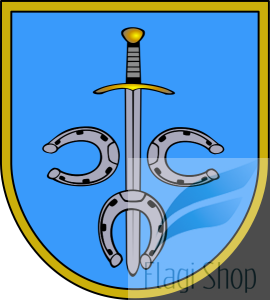 Flaga gminy Prażmów - na zamówienie 150x90       