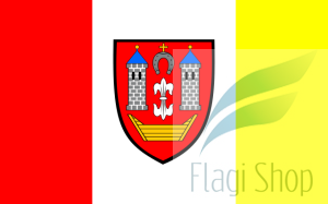 Flaga gmina Borek Wielkopolski- na zamówienie 150x90 Borku Wielkopolskiego