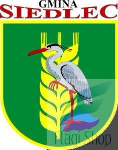 Flaga gmina Siedlec - na zamówienie 150x90 Siedlca  