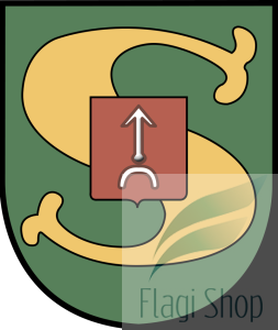 Flaga gmina Sieroszewice - na zamówienie 150x90 Sieroszewic