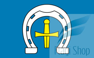 Flaga gmina Skoki - na zamówienie 150x90 Skoków