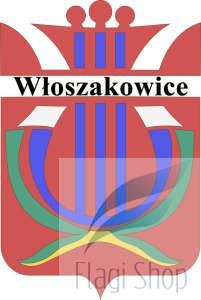 Flaga gmina Włoszakowice - na zamówienie 150x90 Włoszakowic