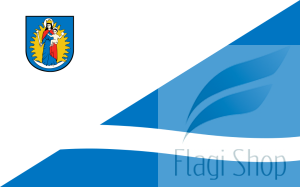 Flaga gmina Wolsztyn - na zamówienie 110x70 Wolsztyna