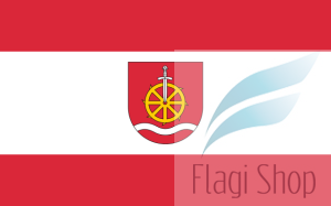 Flaga gmina Krzykosy - na zamówienie 110x70 Krzykos Krzykosów  