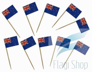 Flaga NOWA ZELANDIA Pikery 20 szt Wykałaczki ZELANDII