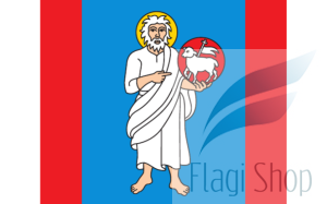 Flaga gminy Nowe Miasto- na zamówienie 150x90        