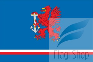 Flaga miasta Świnoujście - na zamówienie 150x90 Świnoujścia   