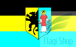 Flaga gminy Luzino - na zamówienie 150x90 Luzina   