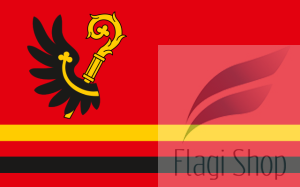 Flaga miasta Wąbrzeźno - na zamówienie 110x70 Wąbrzeźna