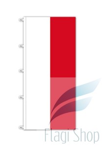 Flaga Polska 150x300 cm Flagi Polski - karabińczyki