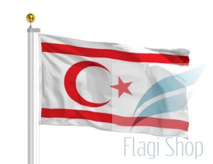 Flaga Cypr Północny 150x90 Flagi Cypru Północnego