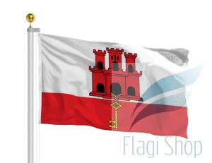 Flaga Gibraltar 150x90 cm Flagi Gibraltaru