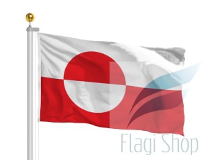 Flaga Grenlandia 150x90 Flagi Grenlandii Grønland