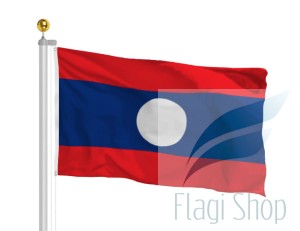 Flaga Laos 150x90 cm Flagi Laosu Lao Laotańska