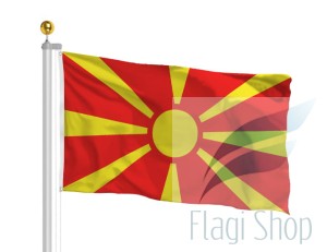 Flaga Macedonia Północna 150x90 Flagi Macedonii Północnej Mazedonien