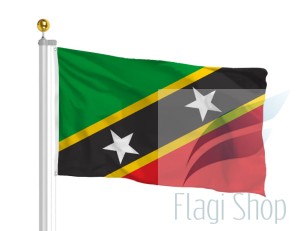 Flaga Saint Kitts i Nevis 150x90 cm Flagi Wyspy