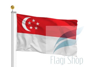 Flaga Singapur 150x90 cm Singapuru Singapore