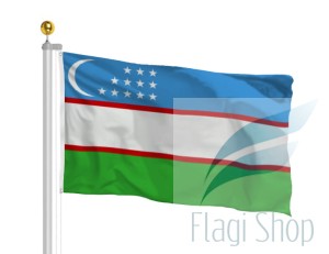 Flaga Uzbekistan 150x90 cm Flagi Uzbekistanu 