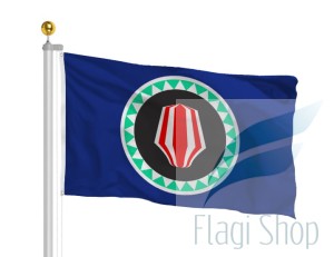 Flaga Wyspa Bougainville'a 150x90 cm (na zamówienie)