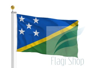 Flaga Wyspy Salomona 150x90 cm Flagi Wysp Salomona