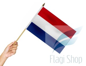 Flaga na patyku Holandia Holandii 45x30 Niderlandy