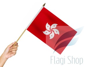 Flaga na patyku HONG-KONG 45X30 Hong-Kongu