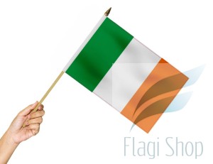 Flaga na patyku Irlandia 45x30 Irlandii Ireland