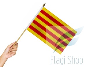 Flaga na patyku Katalonia 45x30 cm Katalonii