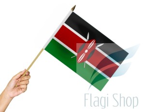 Flaga na patyku Kenia 45X30 Kenii Kenya Keni